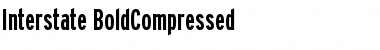 Interstate BoldCompressed Font