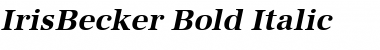 IrisBecker Bold Italic