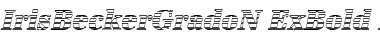 IrisBeckerGradoN-ExBold Italic Font