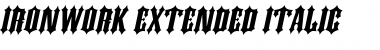 Ironwork Extended Italic Font