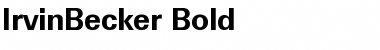 IrvinBecker Bold Font
