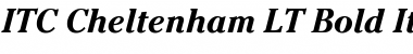 Cheltenham LT Bold Italic Font