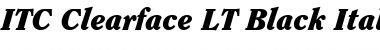 Clearface LT Bold Bold Italic