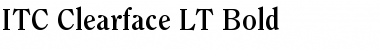 Clearface LT Bold Regular Font
