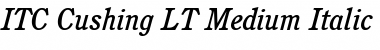 Cushing LT Medium Italic