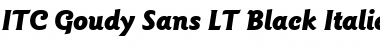 Download GoudySans LT Black Font