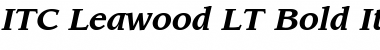 Leawood LT Medium Bold Italic