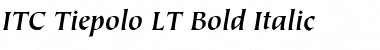 Tiepolo LT Book Bold Italic