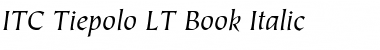 Tiepolo LT Book Italic Font