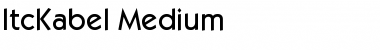 ItcKabel Medium Font