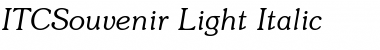 ITCSouvenir-Light Font