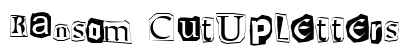 Ransom CutUpLetters Font Ransom CutUpLetters Font Preview
