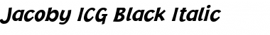 Jacoby ICG Black Italic