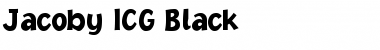 Jacoby ICG Black Regular Font