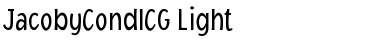 JacobyCondICG Light Font