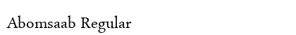 Abomsaab Regular Font Preview Abomsaab Regular Font Preview