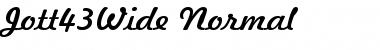Jott43Wide Normal Font