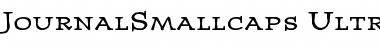 JournalSmallcaps-Ultra Font