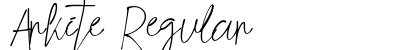 Arkite Regular Font Arkite Regular Font Preview