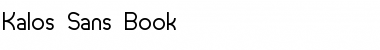 Kalos Sans Book Font