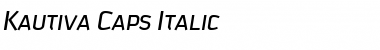 Kautiva Caps Italic Font
