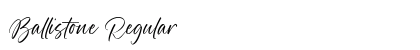 Ballistone Regular Font Preview Ballistone Regular Font Preview