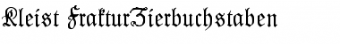 Download Kleist-Fraktur Zierbuchstaben Font