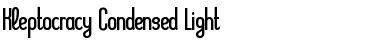 Download Kleptocracy Condensed Light Font