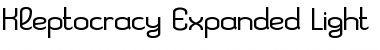 Kleptocracy Expanded Light Regular Font