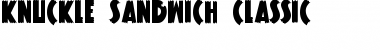 Download Knuckle Sandwich Classic Font