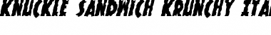 Download Knuckle Sandwich Krunchy Font