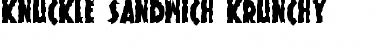 Download Knuckle Sandwich Krunchy Font