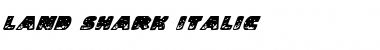 Download Land Shark Italic Font