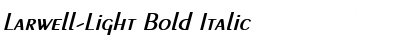 Larwell-Light Bold Italic