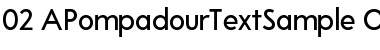 Download A Pompadour Sample Font