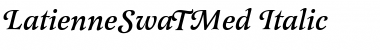 LatienneSwaTMed Italic Font