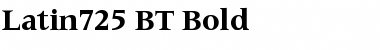 Latin725 BT Bold Font