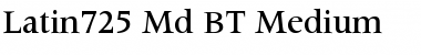 Latin725 Md BT Medium Font