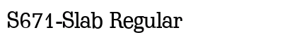 S671-Slab Regular Font Preview S671-Slab Regular Font Preview