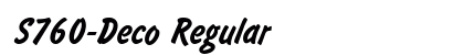 S760-Deco Regular Font Preview S760-Deco Regular Font Preview