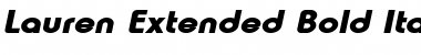 Lauren-Extended Bold Italic Font