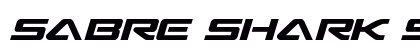 Sabre Shark Semi-Straight Regular Font Preview Sabre Shark Semi-Straight Regular Font Preview