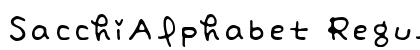 SacchiAlphabet Regular Font Preview SacchiAlphabet Regular Font Preview