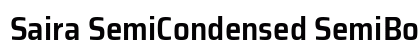 Saira SemiCondensed SemiBold Font Preview Saira SemiCondensed SemiBold Font Preview