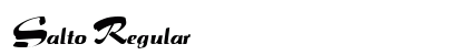 Salto Regular Font Preview Salto Regular Font Preview