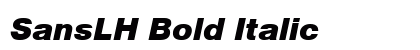 SansLH Bold Italic Font Preview SansLH Bold Italic Font Preview