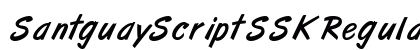 SantguayScriptSSK Regular Font Preview SantguayScriptSSK Regular Font Preview
