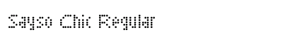 Sayso Chic Regular Font Preview Sayso Chic Regular Font Preview