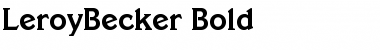 Download LeroyBecker Font