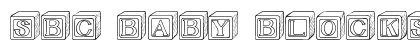 SBC Baby Blocks Regular Font Preview SBC Baby Blocks Regular Font Preview